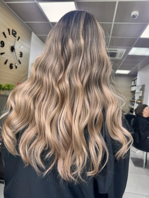 Airtouch Blonde Refresh Session Showing Soft Foils Airflow Technique And Gentle Lift