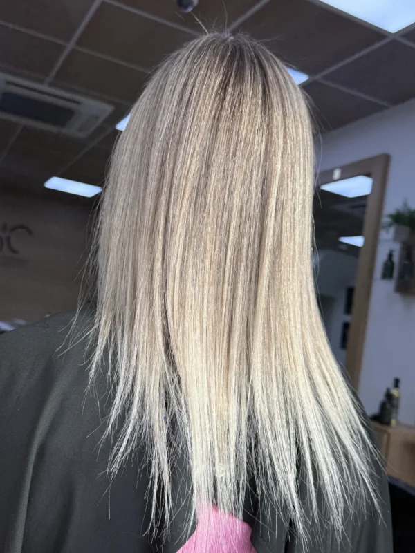 Airtouch Hair Colour Consultation Moment Discussing Tone Health And Long Term Results