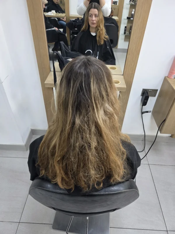 Elegant Hair Colour Transformation Blending Light And Dark Tones Using Reverse Balayage Technique Hair Culture London